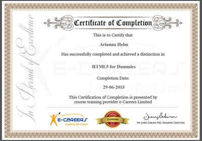 html5 certificate